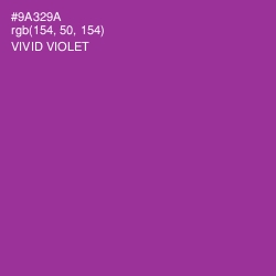 #9A329A - Vivid Violet Color Image